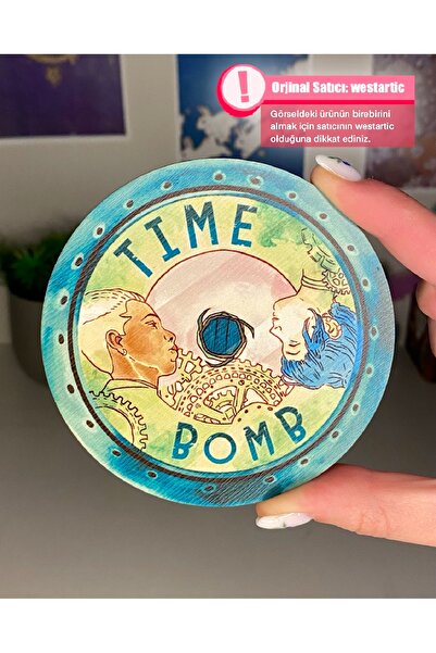 westartic Powder (Jinx) & Ekko Baskılı Tasarım Arcane Bardak Altlığı