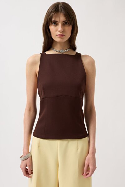 GENİRA Μπλούζα με λεπτομέρεια κορδέλας πλάτης