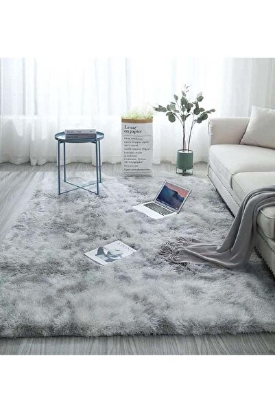 Comfy SOFT & FLUFFY ANTI SKID BEDROOM/LIVING ROOM CARPET 160 X 210 CM SILVER