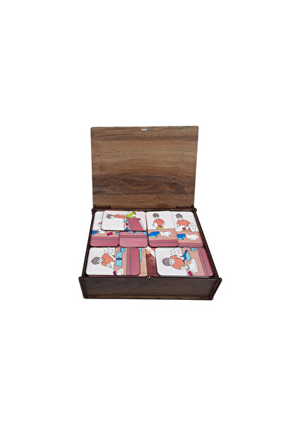 melbeypuzzle Melbey  9 eylemli Sıralı eğitici kartlar ve  9'lu puzzleler -Dos...