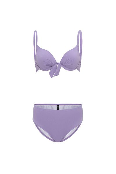 AQUAVİVA Aquaviva Women's Lilac Jasmine Bow Underwire Bikini Set