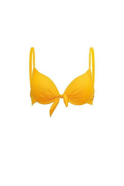 AQUAVİVA Aquaviva Women's Mustard Jasmine Bow Underwire Bikini Set