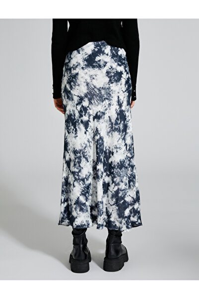 Koton Midi Etek Normal Bel Batik Desenli Viskon