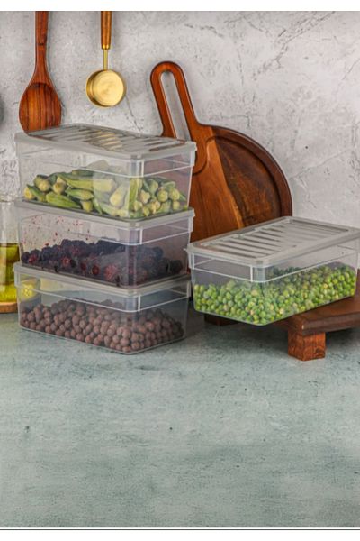 VZN Refrigerator Organizer Set Icebox Storage Container Refrigerator Organizer