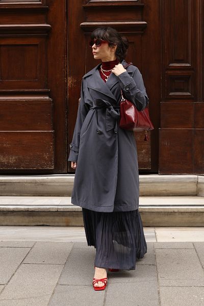 Poliyance Cony Anthracite Trench Coat