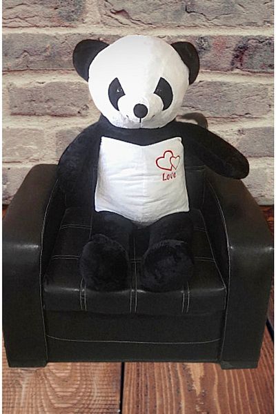 AZİZ OYUNCAK 120 Cm.. Large Size Plush Soft Black and White Panda Teddy Bear