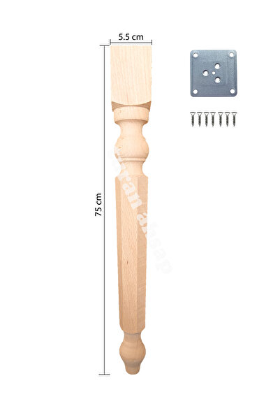 turanahşap Picioare de masă din lemn - Picioare de masă de bucătărie - Picioare de birou