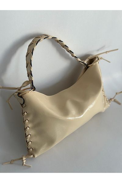 Boutiquehaki Geantă casual de mână și de umăr Jena Knitted Strap