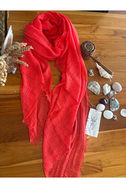 Chinko YUMUŞACIK UNISEX TÜLBENTBEZİ DOKUSUNDA DÖKÜMLÜ  MODERN  RENK ŞAL / PAREO