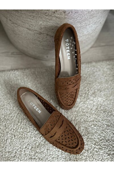 POTEEN Ptn Song Ženska Antilop Perforirana Baletanke