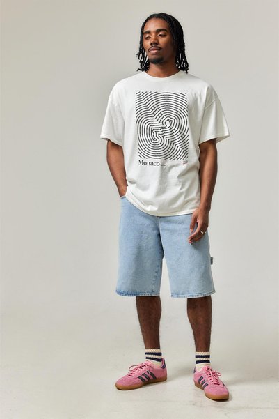Tee&more. Monaco 1929 F1 Printed Unisex Premium Oversize T-Shirt