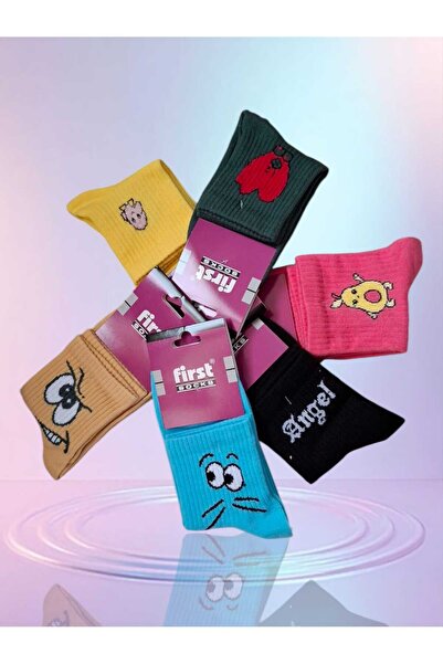 MultiPa First Socks Colorful Cotton Smart College Socks 4 Pairs