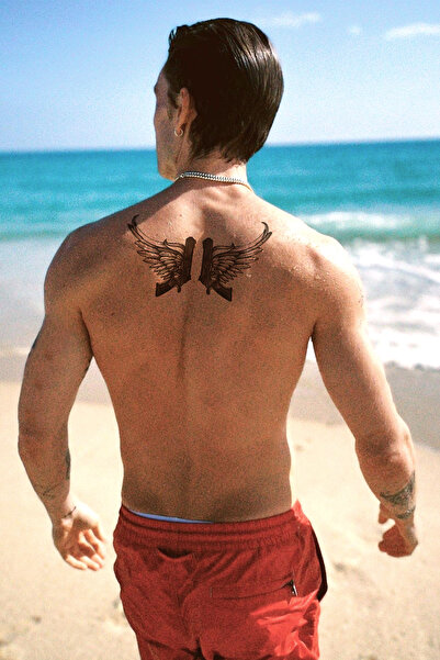 BP Tattoo Cehennem Melekleri Geçici Silah Dövme Unisex Tattoo