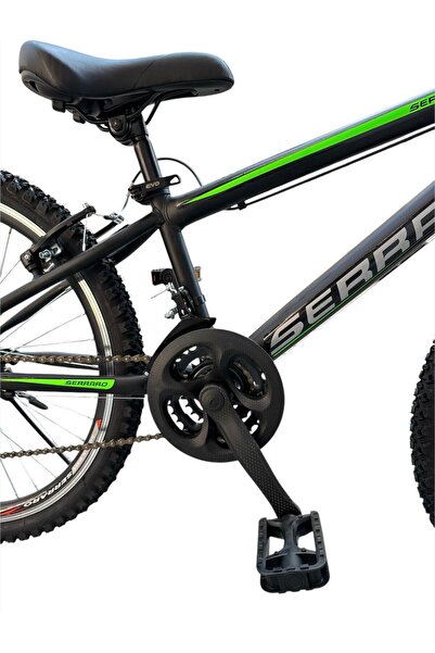 Serraro 24 yeşil  jant tam dabul 21 vites full