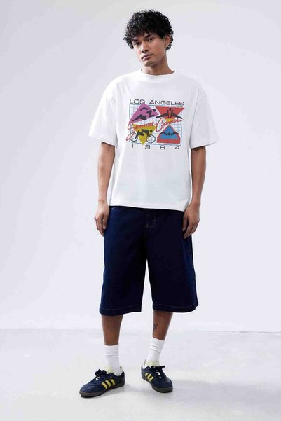 Tee&more. 1984 Los Angeles Summer Olympics Printed - Unisex Oversize Premium T-shirt