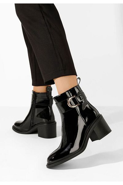 B T Shoes Women's ankle boots with heels Driana V2 black