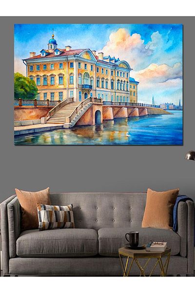 Tablomega Pânză decorativă istorică Yali Landscape - Lemn MDF