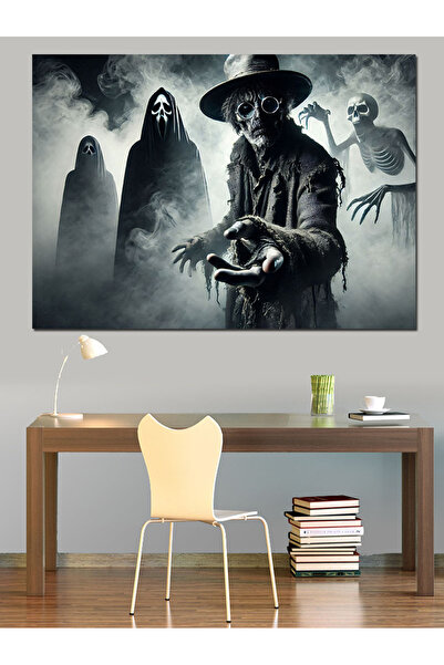ekart Korku Hikayesi Adamı Dekoratif Kanvas - Mdf Ahşap Tablo