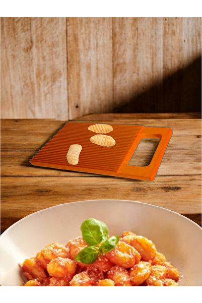 K×MING Gnocchi Italyan Makarna Tahtası ( Turuncu - Plastik ) İtalyan Gnocchi ...