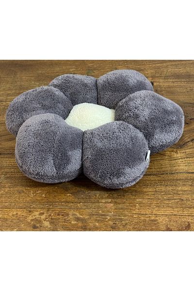 happyteks boutique Pernă de pluș Daisy gri Throw Pillow 2 Li