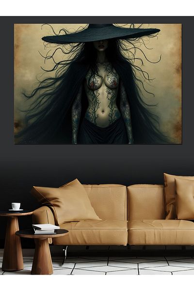 Tablomega Pânză decorativă Dark Witch - Lemn MDF