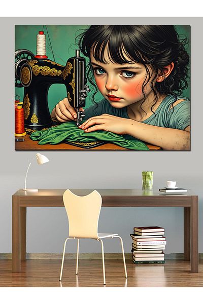 Tablomega Pânză decorativă Stitch Thorn Girl - Lemn MDF
