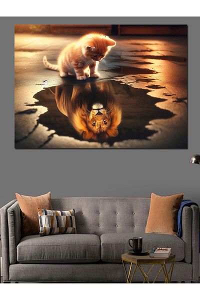 Tablomega Pânză decorativă Reflection Moment - Lemn MDF