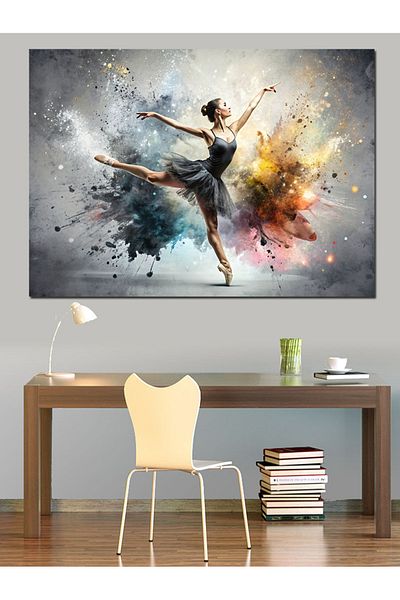 Tablomega Pânză Decorativă Femeie Balerina - Lemn MDF
