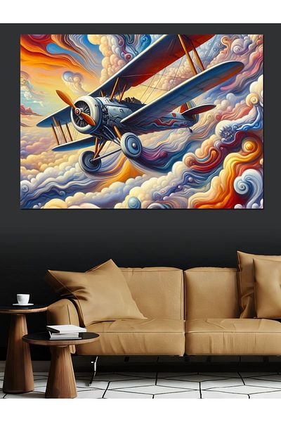 Tablomega Pânză decorativă abstractă cu două aripi - pictură din lemn MDF