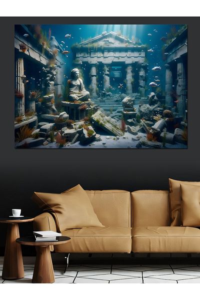 Tablomega Pânză decorativă Sunken Roman City - MDF Lemn