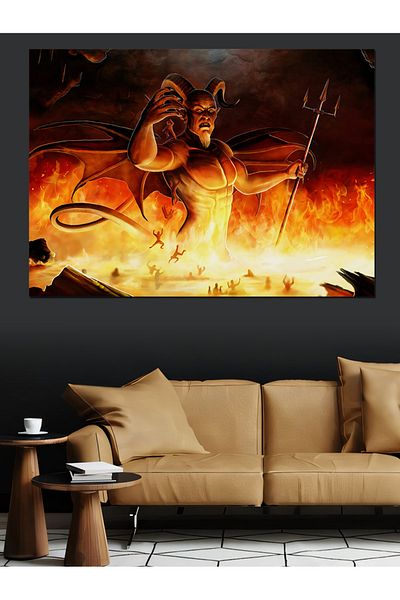 Tablomega Pânză Decorativă Satan - Lemn MDF