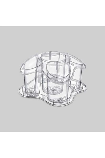 Royaleks Group Transparent Table Top Daisy Spoon Holder, Fashionable and Convenient Kitchen Accessory