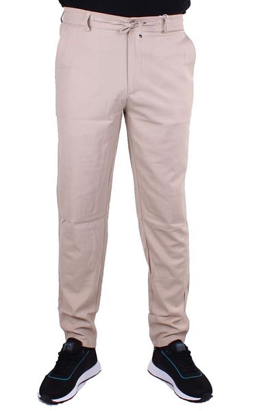 DAGOSTER Dmg23-619712 Ανδρικό παντελόνι Jogger με μπεζ κανονική μέση ίσια πόδια