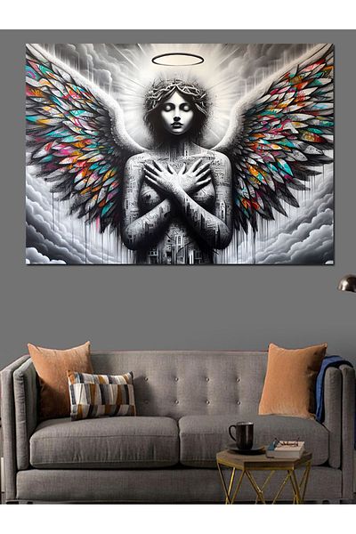 Tablomega Pânză decorativă Nu Angel - Lemn MDF