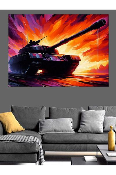 Tablomega Pânză decorativă Quick Tank - Lemn MDF
