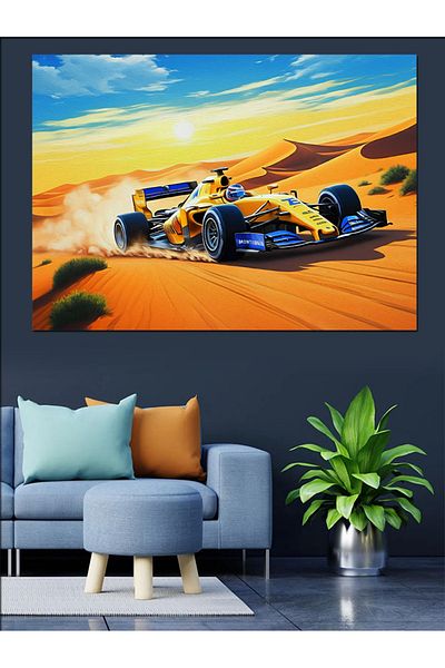 Tablomega Pânză decorativă Desert Racing Vehicle - Lemn MDF