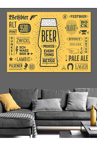 Tablomega Berea face totul mai bine Pânză decorativă - Lemn MDF