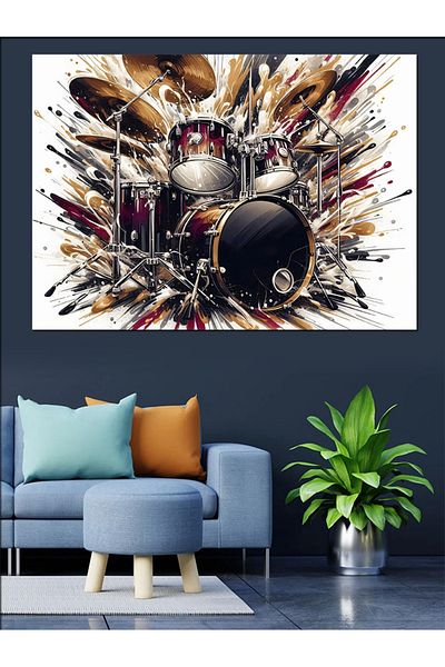 Tablomega Set de tobe de explozie Pânză decorativă - MDF Lemn
