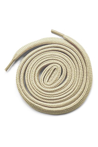 hapshoe Cream 1 cm Thickness 1 Pair Flat Sports Shoe Laces