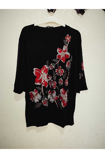 anne moda ankara Βραδινό φόρεμα από 95% ποιότητας βαμβάκι - Buluz Sparkling Style
