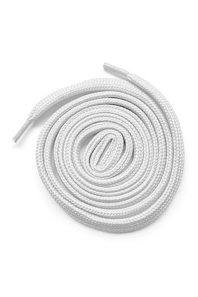 Shoes Center White 1 cm Thickness 1 Pair Flat Sports Shoe Laces
