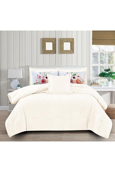 Generic En Zone Winter Single and a Half Bedspread 4 Pieces || Sugar