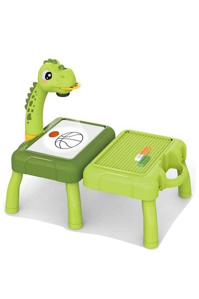 FULLJOY Adjustable Rotating Kids Projector with 12 Colored Markers and 24 Patterns to Trace