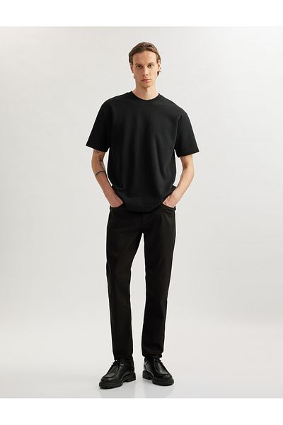 Koton Black Men's Jean Trousers 5Sam40064Nd