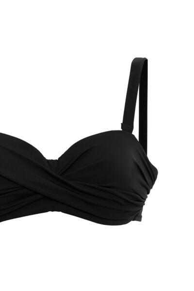 AQUAVİVA Aquaviva Women's Black Biana Rotating Strapless Bikini Set