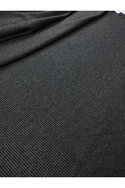 Kumaş Parça Чорно-сірий в'язаний плед (ширина 150 см, довжина 320 см)