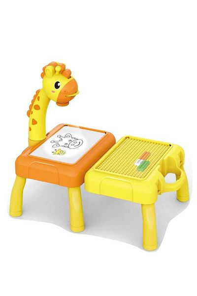 FULLJOY Adjustable Rotating Kids Projector with 12 Colored Markers and 24 Patterns to Trace
