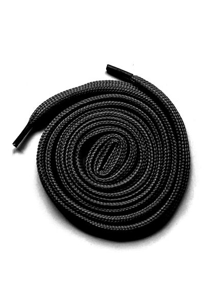 hapshoe Black 1 cm Thickness 1 Pair Flat Sports Shoe Laces