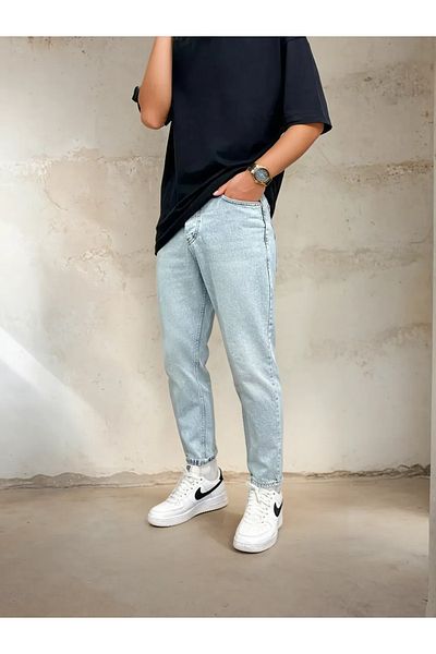 OHEPMODA Boyfriend Comfortable Fit Ανδρικό τζιν παντελόνι
