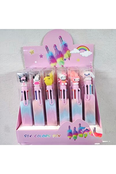 Bakmakistersen Sanrio Kuromi 6 Renkli Tüylü Kalem